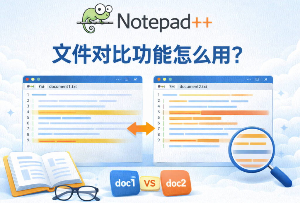 Notepad++ 文件对比