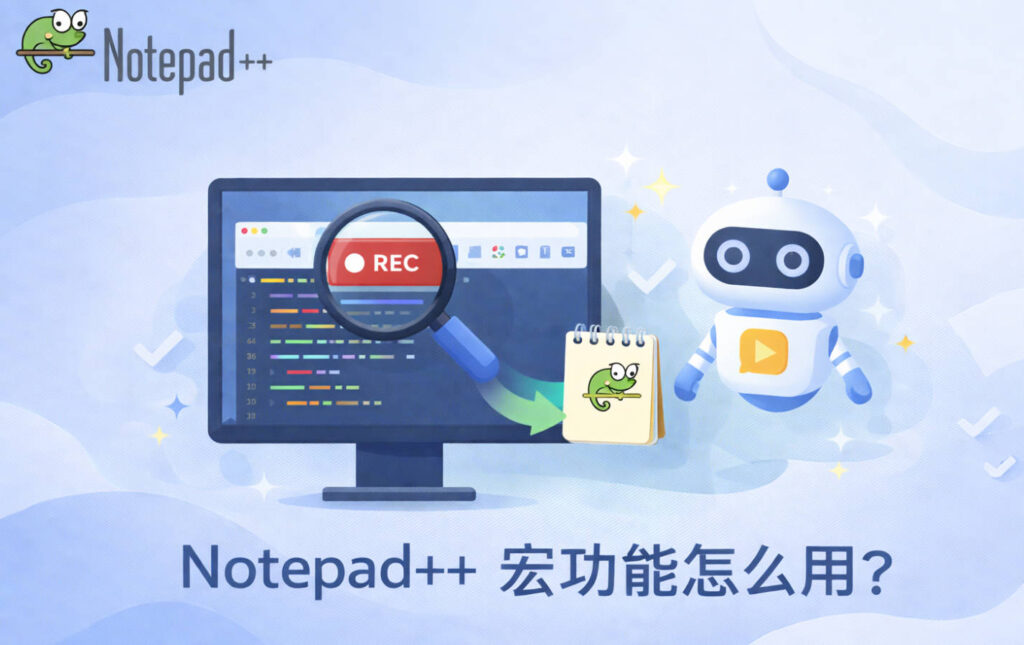 Notepad++ 宏功能怎么用