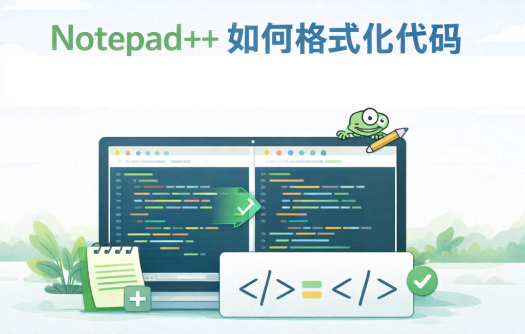 Notepad++ 如何格式化代码