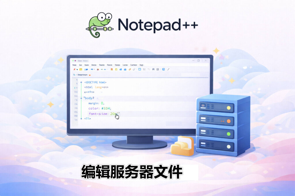 Notepad++ 如何编辑服务器文件