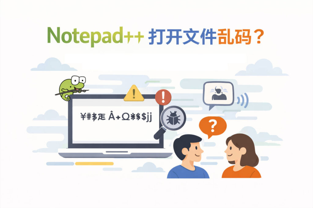 Notepad++ 打开文件乱码怎么办