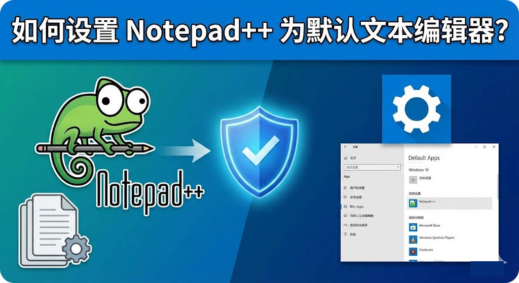 如何将 Notepad++ 设置为默认文本编辑器